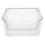 Load image into Gallery viewer, Home Basics Large Powder Coated Steel Wire Storage Basket, Grey $8.00 EACH, CASE PACK OF 12