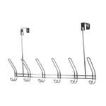 Load image into Gallery viewer, Home Basics 6 Dual Hook Over the Door Chrome Plated Steel Hanging Rack $6.00 EACH, CASE PACK OF 8
