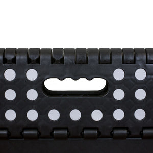Home Basics Medium Foldable Plastic Stool with Non-Slip Dots, Black $7.00 EACH, CASE PACK OF 12