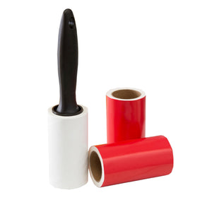 Home Basics 100 Sheet Lint Roller with 2 Refillable Rolls, Black $3.00 EACH, CASE PACK OF 24