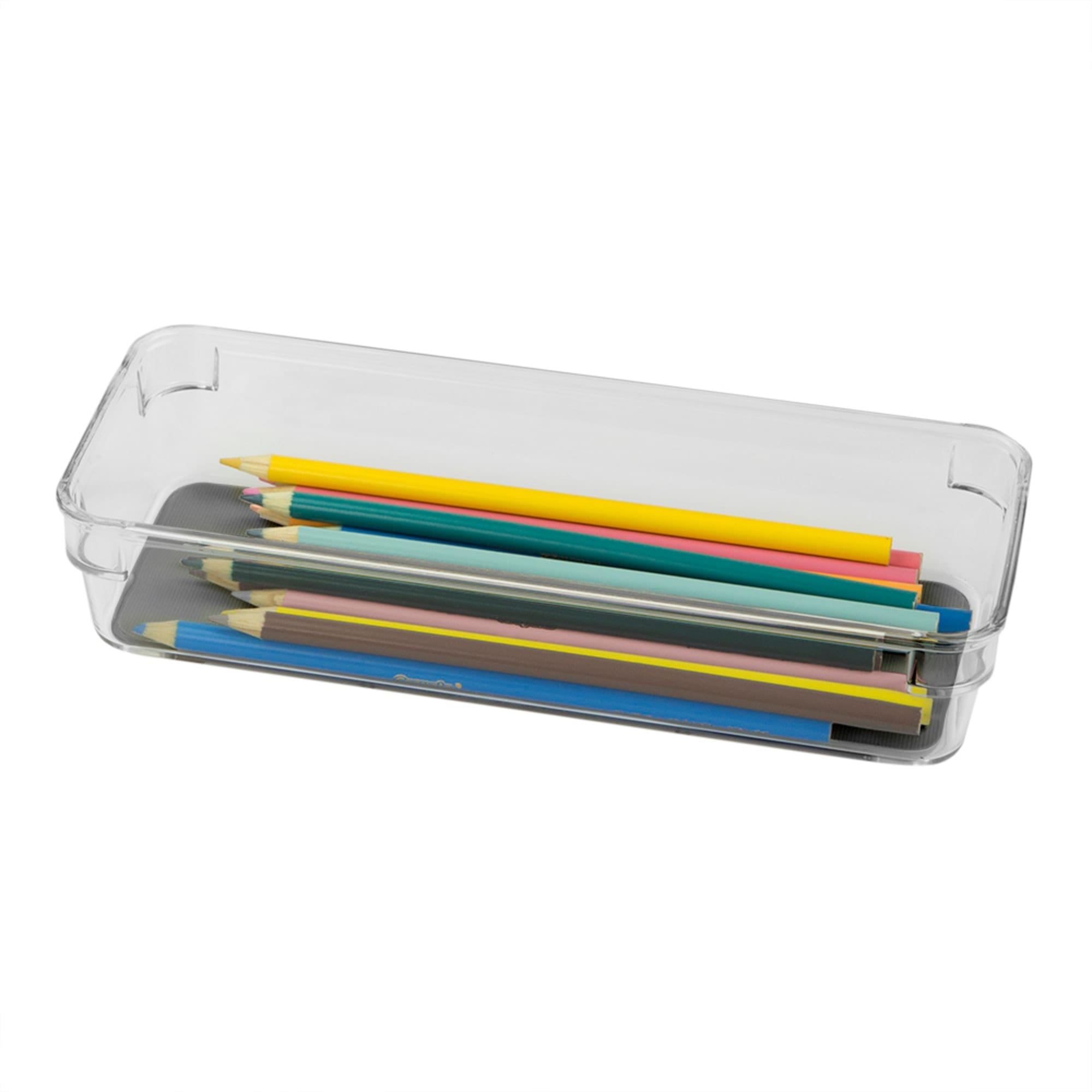 Home Basics 3" x 9" x 2" Plastic Drawer Organizer with Rubber Liner $2.00 EACH, CASE PACK OF 24