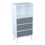 Load image into Gallery viewer, Home Basics 3 Shelf Bookcase with 3 Non-Woven Bins $50.00 EACH, CASE PACK OF 1