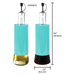 Load image into Gallery viewer, Home Basics Essence Collection 2 Piece Oil and Vinegar Set, Turquoise $5 EACH, CASE PACK OF 12