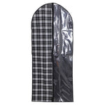 Load image into Gallery viewer, Home Basics Plaid Non-Woven Garment with Clear Plastic Panel, Black $3.00 EACH, CASE PACK OF 12
