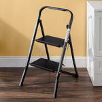 Load image into Gallery viewer, Home Basics Foldable 2 Step Steel Ladder - Assorted Colors