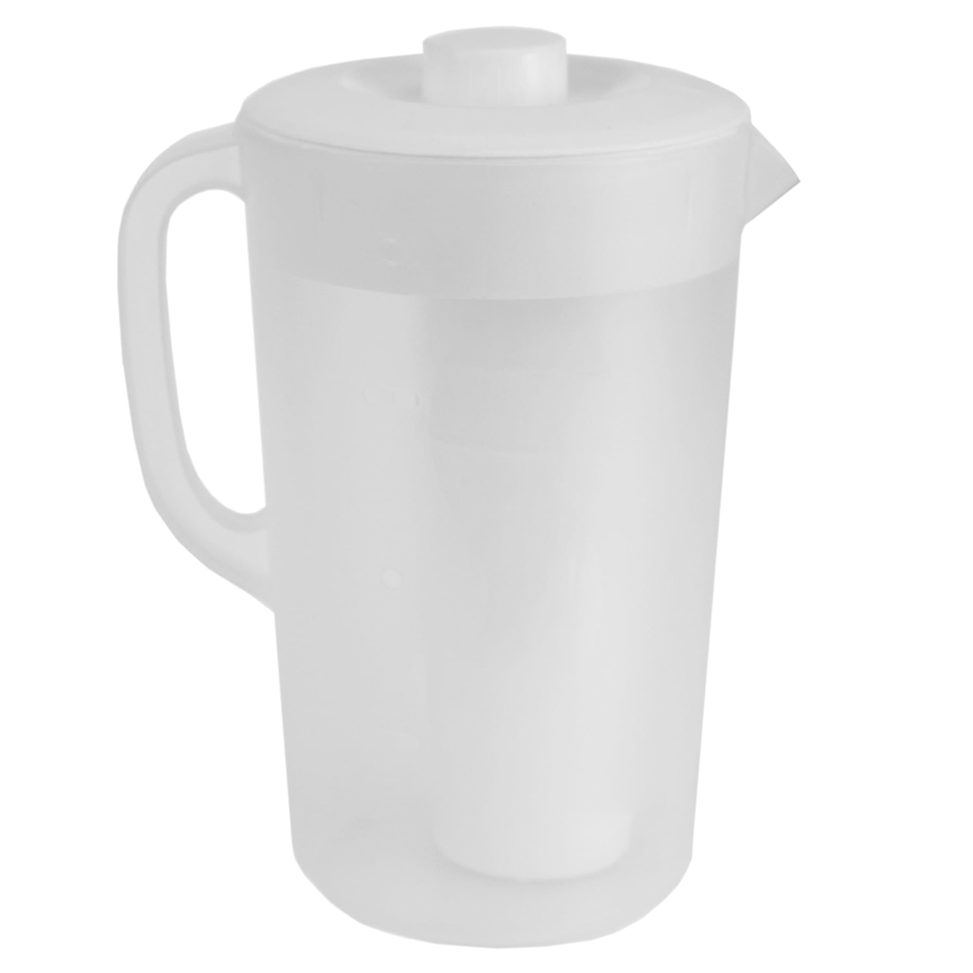 Home Basics 2 LT Classic Plastic Pitcher with Four Tumblers, White $5.00 EACH, CASE PACK OF 6