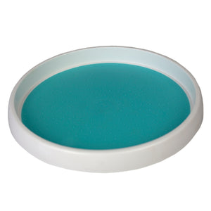 Home Basics Easy Glide Plastic Turntable with Non-Skid Rubber Liner, Turquoise $4.00 EACH, CASE PACK OF 12