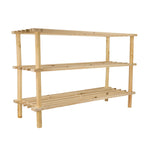 Load image into Gallery viewer, Home Basics 3 Tier Wooden Shoe Rack $10.00 EACH, CASE PACK OF 6
