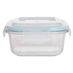 Load image into Gallery viewer, Home Basics 17 oz. Square Borosilicate Glass Food Storage Container $4.00 EACH, CASE PACK OF 12