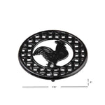 Load image into Gallery viewer, Home Basics Cast Iron Rooster Trivet, Black $5.00 EACH, CASE PACK OF 6
