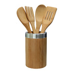 Load image into Gallery viewer, Home Basics 5-Piece Bamboo Kitchen Tool Set, Honey $10.00 EACH, CASE PACK OF 12