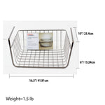 Load image into Gallery viewer, Home Basics Large Under the Shelf Basket, Black Onyx $7 EACH, CASE PACK OF 12