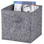 Load image into Gallery viewer, Home Basics Damask Collection Non-Woven Storage Box, Grey $3.00 EACH, CASE PACK OF 12
