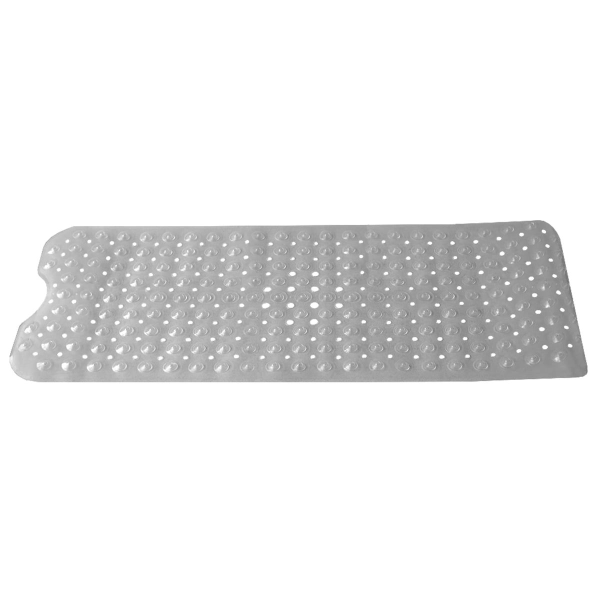 Home Basics Extra Long U Shape Front Bath Mat, Clear, SHOWER