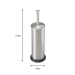 Load image into Gallery viewer, Home Basics Brushed Metal Toilet Brush with Holder $5.00 EACH, CASE PACK OF 12