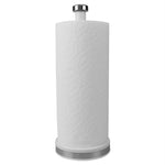 Load image into Gallery viewer, Michael Graves Design Soho Freestanding Tin Paper Towel Holder with Easy Twist On Finial, White $12.00 EACH, CASE PACK OF 12
