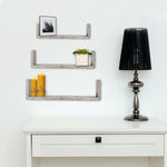 Load image into Gallery viewer, Home Basics Floating Shelf, (Set of 3), Grey $8.00 EACH, CASE PACK OF 6