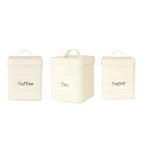 Load image into Gallery viewer, Home Basics Small Tin Canister, Ivory - Assorted Colors
