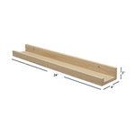 Load image into Gallery viewer, Home Basics 24&quot; Floating Shelf, Natural $6.00 EACH, CASE PACK OF 6
