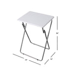 Load image into Gallery viewer, Home Basics Multi-Purpose Foldable Table, White $15.00 EACH, CASE PACK OF 6