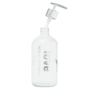 Home Basics Inspire 16.9 oz. Glass Soap Dispenser - Assorted Colors