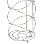 Load image into Gallery viewer, Home Basics Modern Spiral Freestanding Dispensing Toilet Paper Holder, Satin Nickel $12.00 EACH, CASE PACK OF 6
