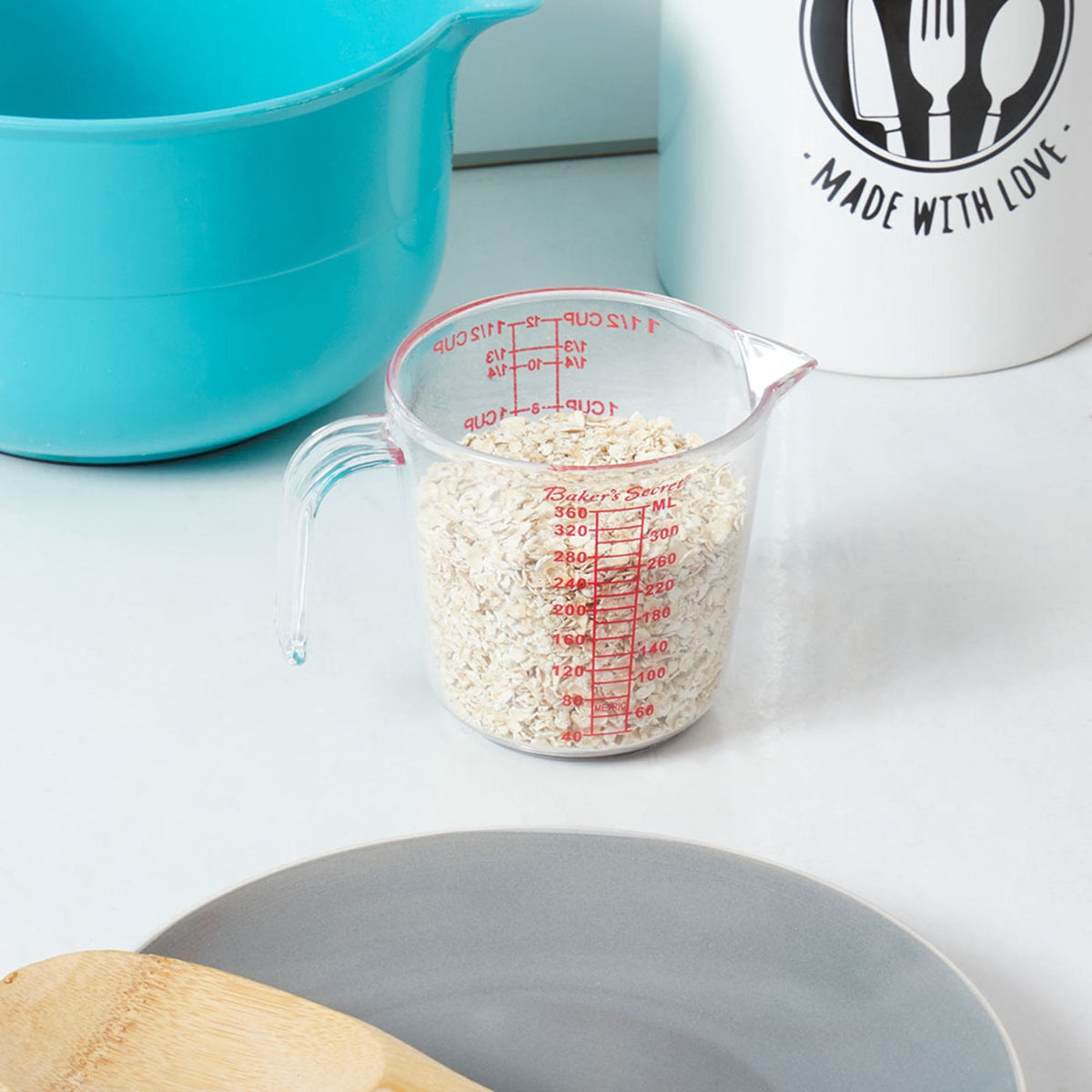 Baker's Secret 5 Piece Measuring Cups, FOOD PREP