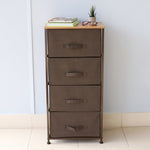 Load image into Gallery viewer, Home Basics 4 Drawer Storage Organizer, Brown $50.00 EACH, CASE PACK OF 1
