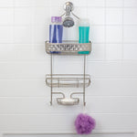Load image into Gallery viewer, Home Basics Luxor Shower Caddy, Satin Nickel $10.00 EACH, CASE PACK OF 6
