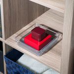 Load image into Gallery viewer, Home Basics 6" x 6" x 2" Plastic Drawer Organizer with Rubber Liner $3.00 EACH, CASE PACK OF 24