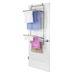 Load image into Gallery viewer, Home Basics Steel Over the Door Towel Dryer Rack, Grey $15.00 EACH, CASE PACK OF 6

