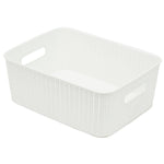 Load image into Gallery viewer, Home Basics 12.5 Liter Plastic Basket With Handles, White $5 EACH, CASE PACK OF 6
