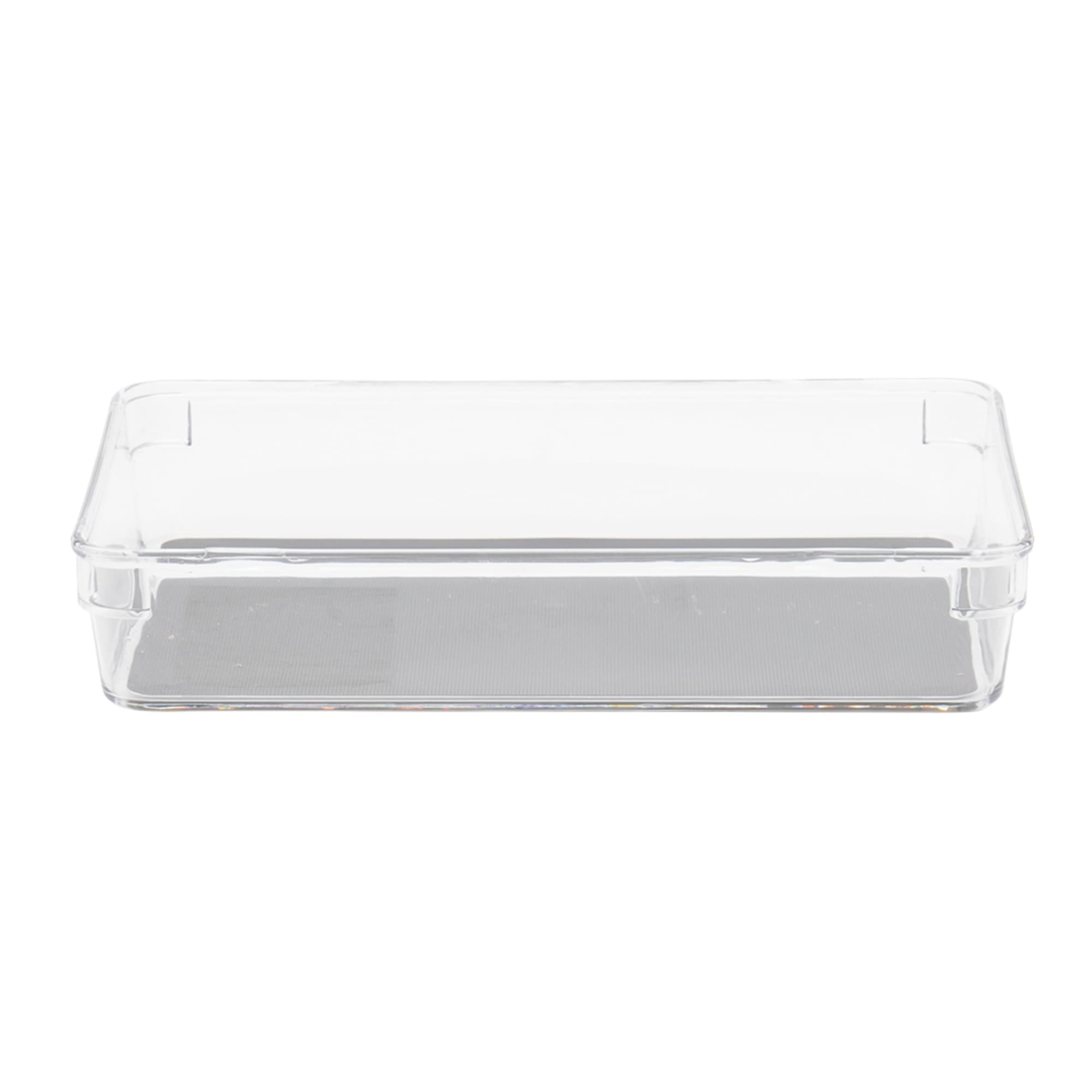 Home Basics  6" x 9" x 2" Plastic Drawer Organizer with Rubber Liner $4.00 EACH, CASE PACK OF 24