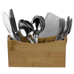 Load image into Gallery viewer, Home Basics 4 Compartment Bamboo Flatware Caddy, Natural $10 EACH, CASE PACK OF 6

