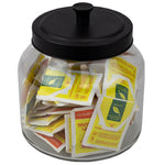 Load image into Gallery viewer, Home Basics Artisan 1.9 Lt Glass Jar with Black Top $4 EACH, CASE PACK OF 4