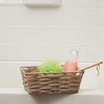 Load image into Gallery viewer, Home Basics Small Faux Rattan Basket with Cut-out Handles, Taupe $6.5 EACH, CASE PACK OF 6