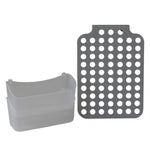 Load image into Gallery viewer, Home Basics Adjustable Over the Cabinet Plastic Organizer, Clear and Grey $4.00 EACH, CASE PACK OF 12
