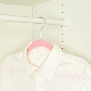 Home Basics 10 Piece Velvet Hanger, Pink $4.00 EACH, CASE PACK OF 12