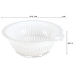 Load image into Gallery viewer, Sterilite 4 Quart Plastic Colander, White $2.00 EACH, CASE PACK OF 12