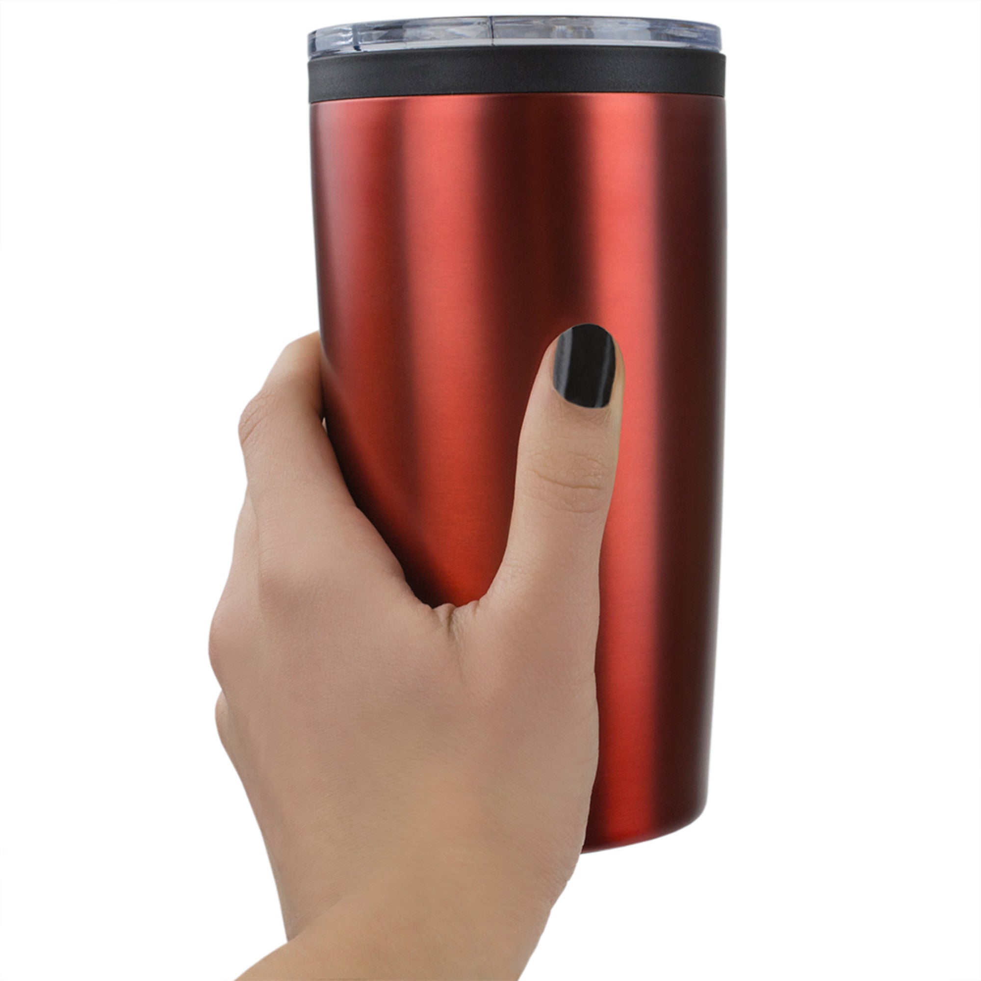 Home Basics 20 oz. Stainless Steel Travel Mug with Non-Slip Base - Assorted Colors