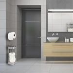 Load image into Gallery viewer, Home Basics Diamond Collection Free-Standing Dispensing Toilet Paper Holder, Chrome $10.00 EACH, CASE PACK OF 6