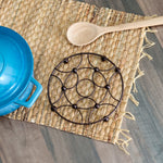 Load image into Gallery viewer, Home Basics Arbor Round Steel Trivet, Oil Rubbed Bronze $3 EACH, CASE PACK OF 12