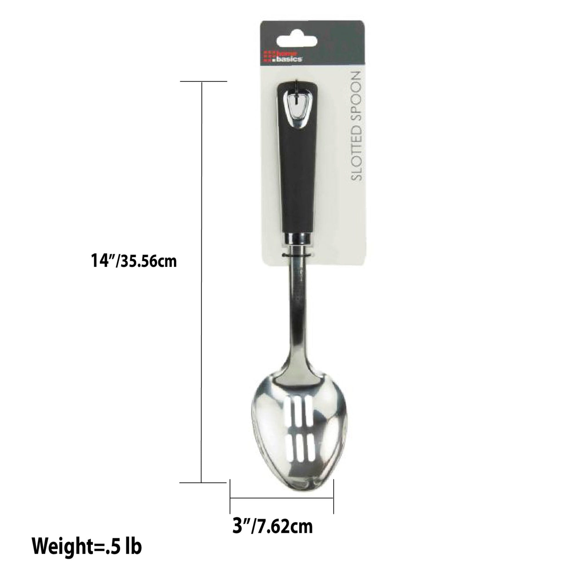 Home Basics Stainless Steel Aster Slotted Spoon $3.00 EACH, CASE PACK OF 24