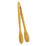 Load image into Gallery viewer, Home Basics Bamboo Tongs, Natural $1.50 EACH, CASE PACK OF 24