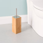 Load image into Gallery viewer, Home Basics Bamboo Toilet Brush Holder $10.00 EACH, CASE PACK OF 6