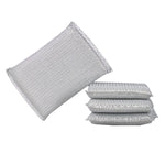 Load image into Gallery viewer, Home Basics Scouring Pads, (Pack of 4), Silver $1.50 EACH, CASE PACK OF 24
