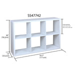 Load image into Gallery viewer, Home Basics 6 Open Cube Organizing Storage Shelf, White $100 EACH, CASE PACK OF 1