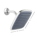 Load image into Gallery viewer, Home Basics Chrome Jumbo Square Shower Head $8.00 EACH, CASE PACK OF 12
