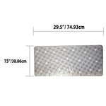 Load image into Gallery viewer, Home Basics Rectangle Non-Slip Transparent PVC Shower and Bathtub Bathroom Mat with Back Suction Cups - Assorted Colors