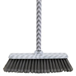 Load image into Gallery viewer, Home Basics Chevron Angled Push Broom, Grey $6.00 EACH, CASE PACK OF 12